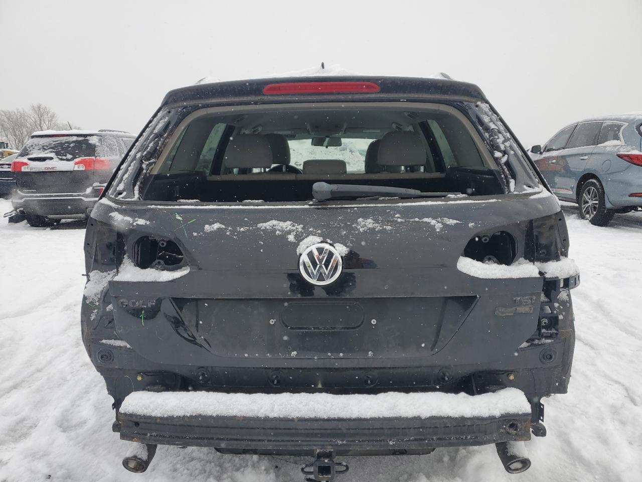 2017 Volkswagen Golf VIN 3VW017AU4HM508629 Copart auction photo, all over / rear end damage thumbnail 6