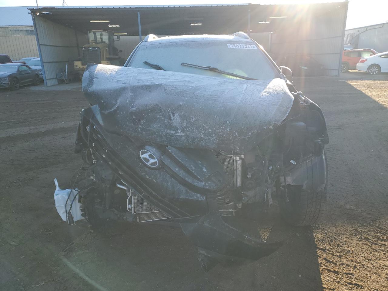 2014 Hyundai Tucson VIN KM8JUCAG8EU790083 Copart auction photo, frame damage / front end damage thumbnail 5