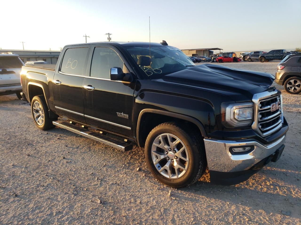 2018 GMC Sierra VIN 3GTP1NEC5JG441163 Copart auction photo, front end / side damage thumbnail 4