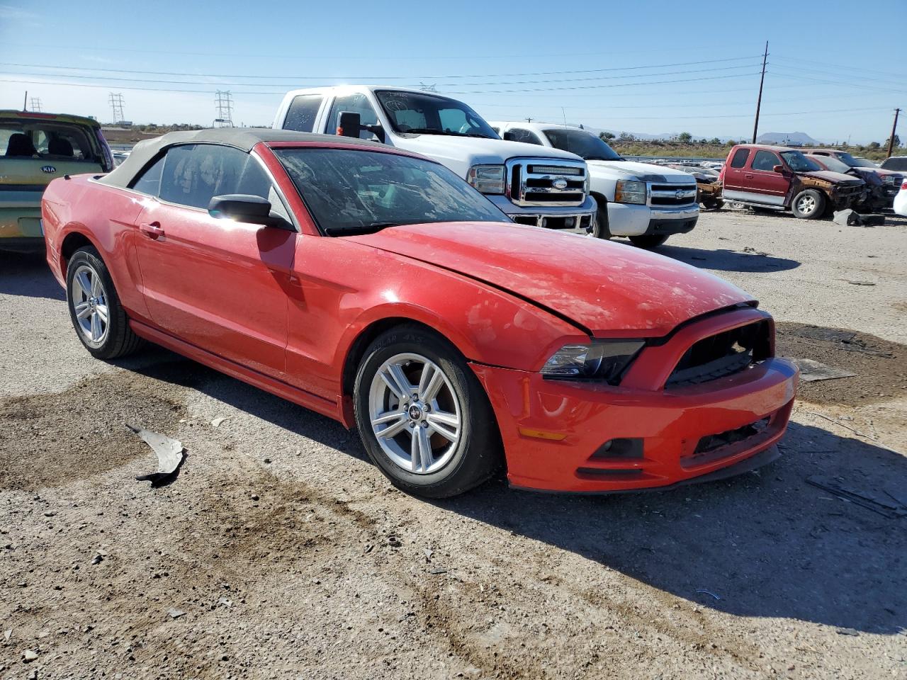 2014 Ford Mustang VIN 1ZVBP8EMXE5231607 Copart auction photo, undercarriage / front end damage thumbnail 4