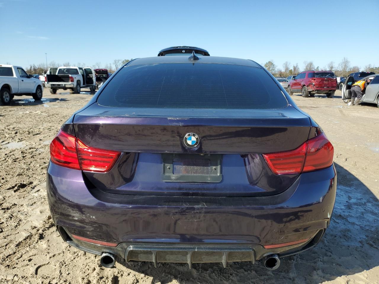 2018 BMW 4er VIN WBA4J5C51JBF07353 Copart auction photo, side damage thumbnail 6