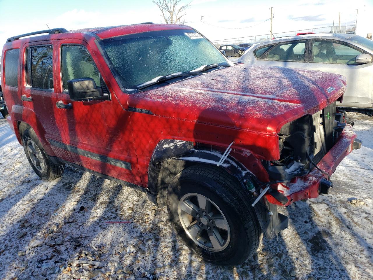 2008 Jeep Liberty (North America) VIN 1J8GN28K18W193715 Copart auction photo, all over / front end damage thumbnail 4