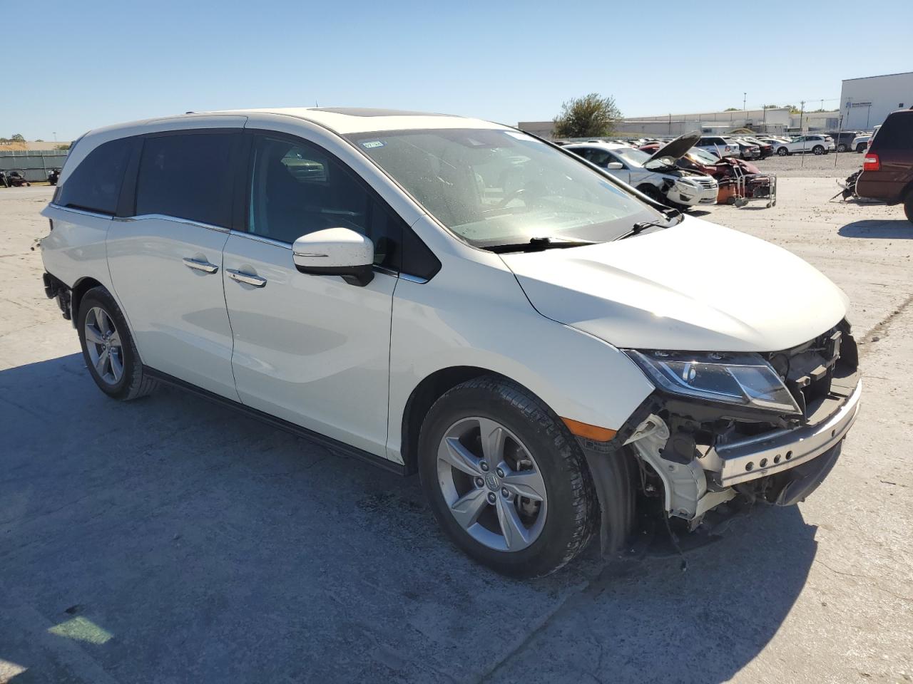 2019 Honda Odyssey VIN 5FNRL6H76KB118691 Copart auction photo, rear end / front end damage thumbnail 4
