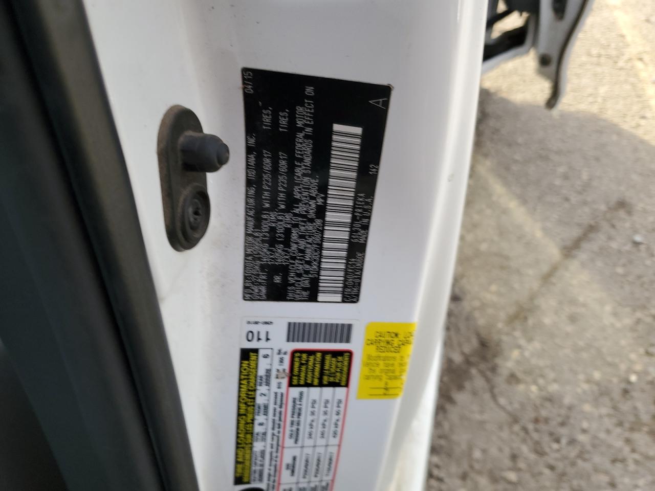2015 Toyota Sienna VIN 5TDKK3DC7FS607298 Copart auction photo, front end / minor dent/scratches damage thumbnail 15