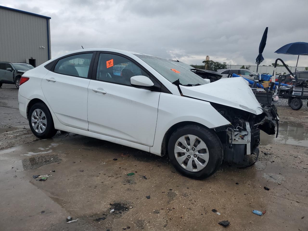 2016 Hyundai Accent VIN KMHCT4AE1GU162756 Copart auction photo, front end damage thumbnail 4