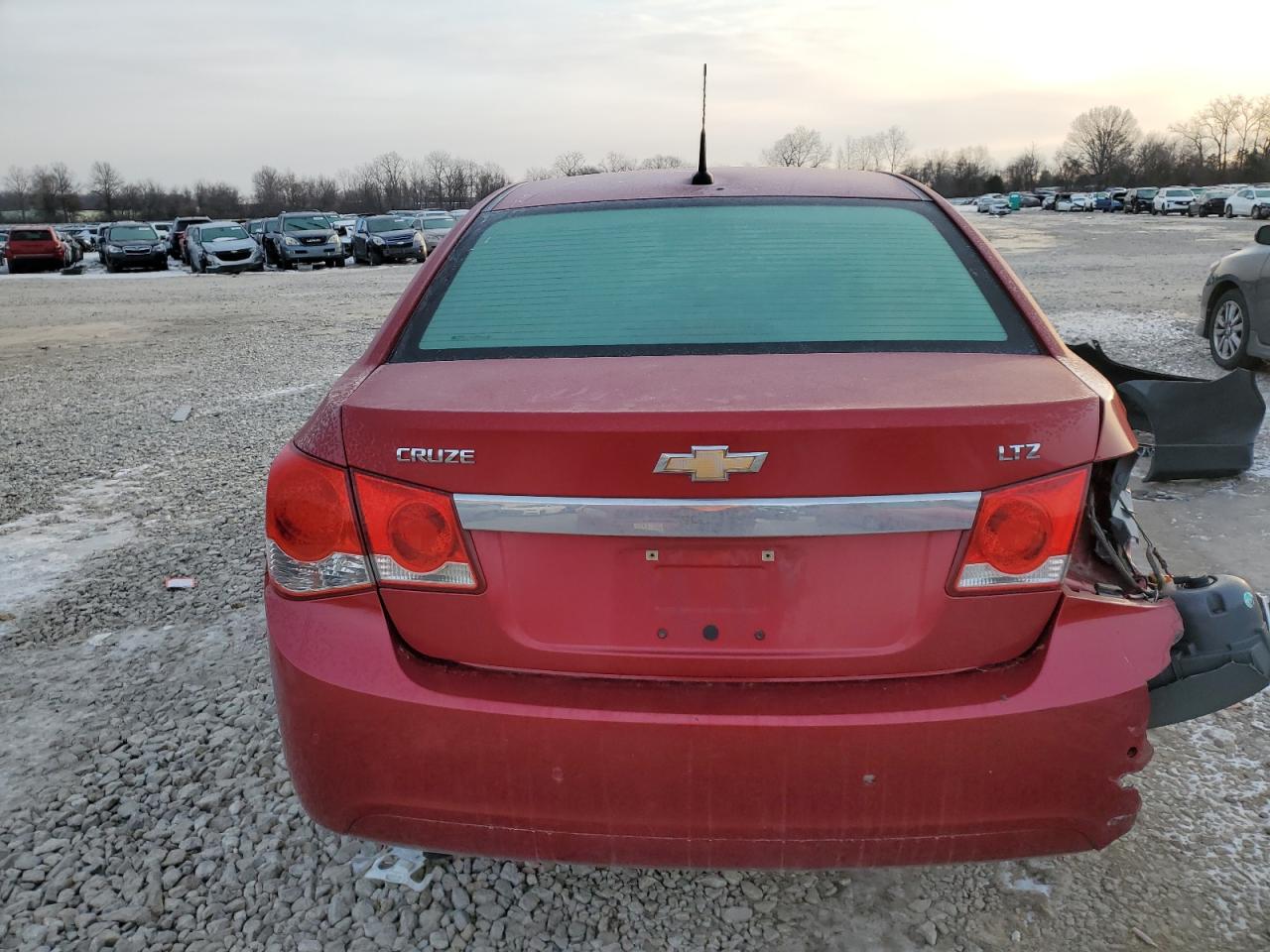 2011 Chevrolet Cruze VIN 1G1PH5S97B7127363 Copart auction photo, rear end damage thumbnail 6