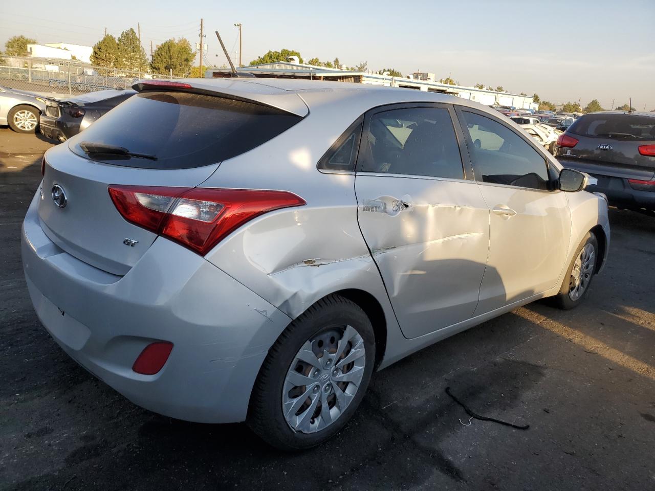 2017 Hyundai Elantra VIN KMHD35LH1HU377878 Copart auction photo, all over / hail damage thumbnail 3