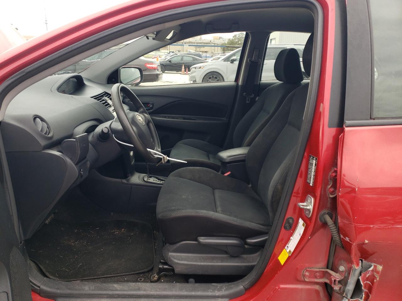 2012 Toyota Yaris VIN JTDBT4K37CL024541 Copart auction photo, front end / side damage thumbnail 7