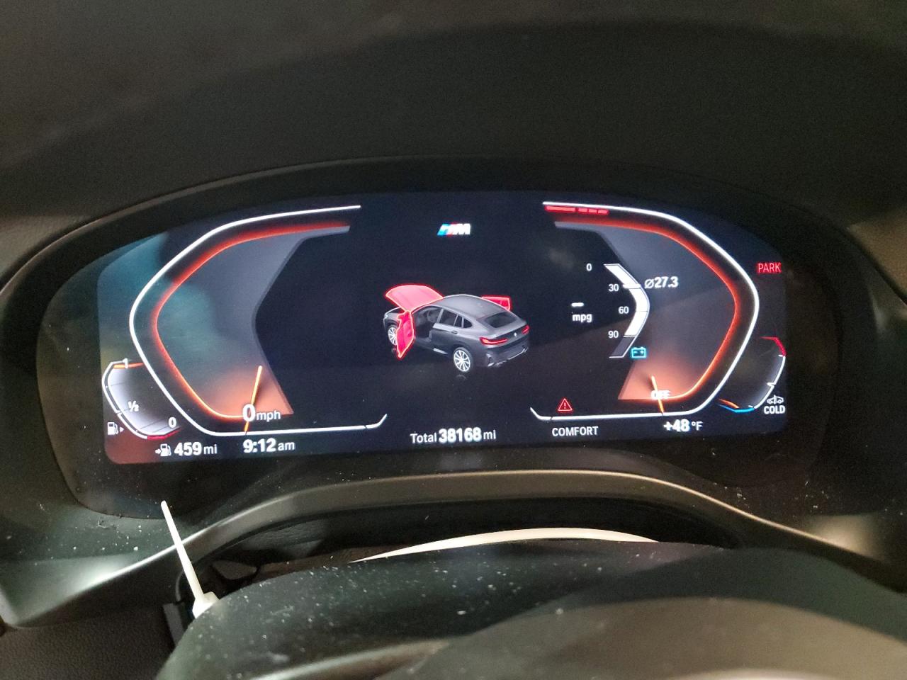 2023 BMW X4 VIN 5UX33DT0XP9N64556 Copart auction photo, front end damage thumbnail 9