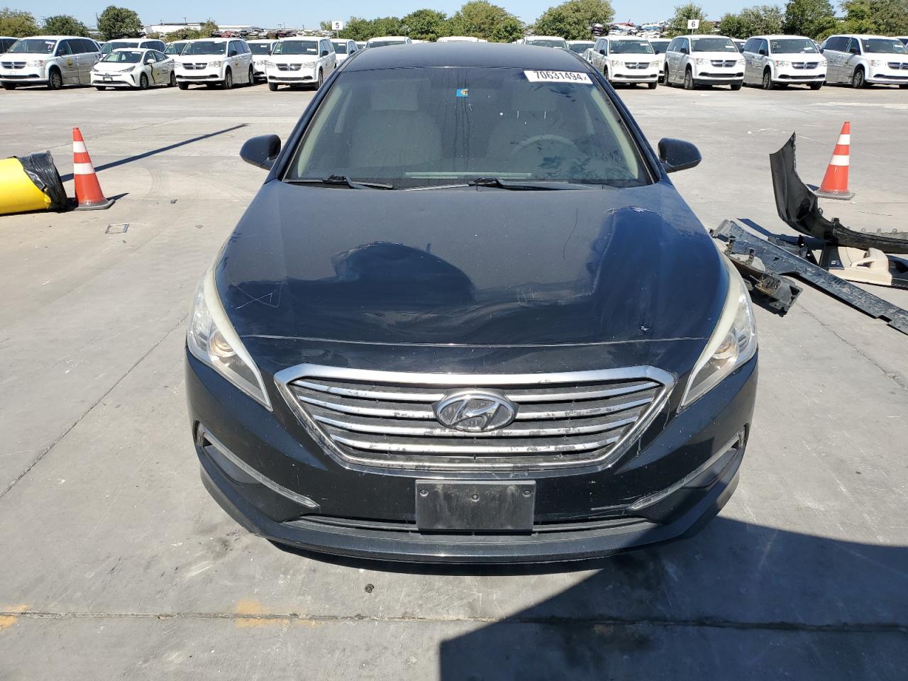 2015 Hyundai Sonata VIN 5NPE24AF0FH167447 Copart auction photo, side / rear end damage thumbnail 5