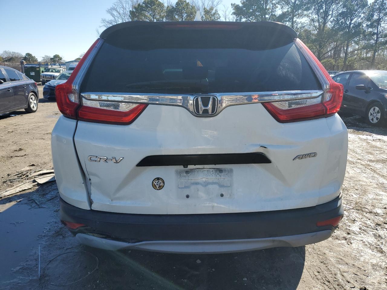 2018 Honda CR-V VIN 2HKRW6H33JH231678 Copart auction photo, front end / side damage thumbnail 6