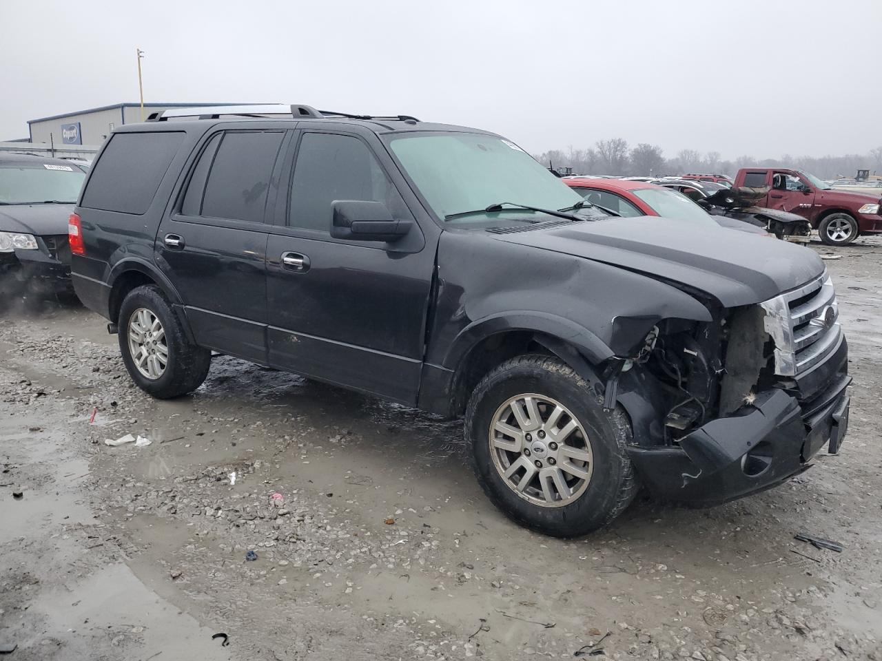 2012 Ford Expedition VIN 1FMJU1K59CEF67978 Copart auction photo, front end / side damage thumbnail 4