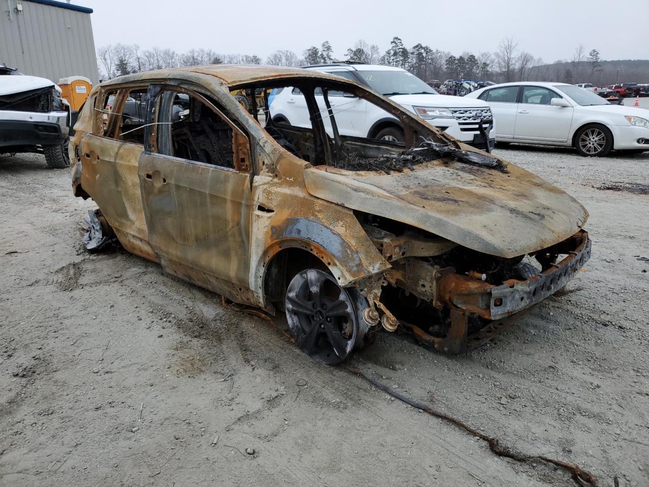 2016 Ford Escape VIN 1FMCU0F74GUB11381 Copart auction photo, burn damage thumbnail 4