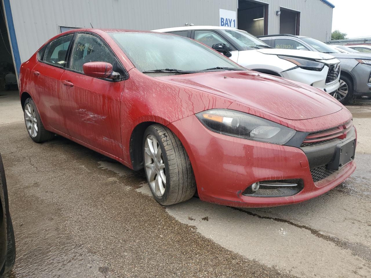 2013 Dodge Dart VIN 1C3CDFBH4DD167844 Copart auction photo, front end / side damage thumbnail 4