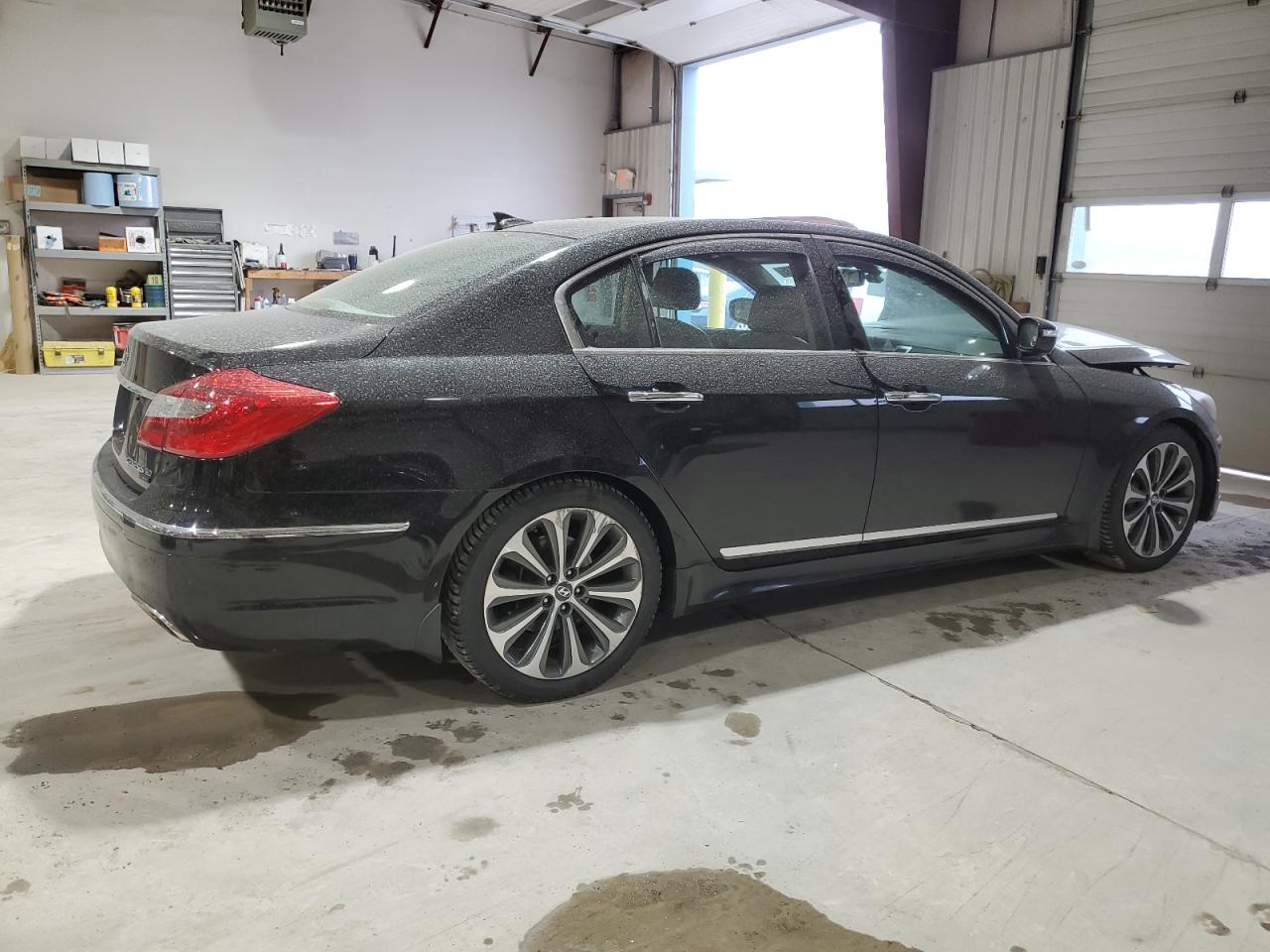 2013 Hyundai Genesis VIN KMHGC4DHXDU242785 Copart auction photo, front end damage thumbnail 3