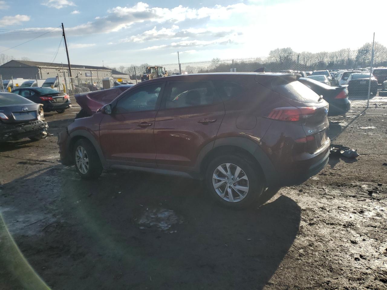 2019 Hyundai Tucson VIN KM8J2CA4XKU994634 Copart auction photo, front end / side damage thumbnail 2