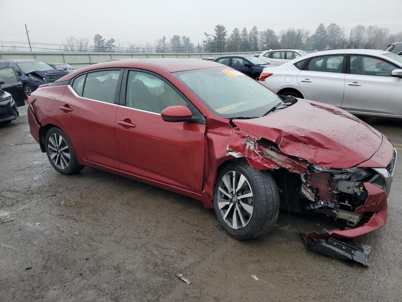 2020 Nissan Sentra VIN 3N1AB8CV8LY249146 Copart auction photo, front end / rear end damage thumbnail 4