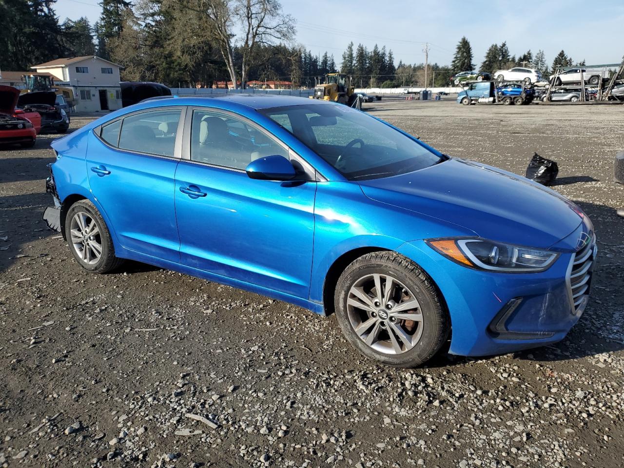 2017 Hyundai Elantra VIN KMHD84LF5HU103755 Copart auction photo, rear end damage thumbnail 4