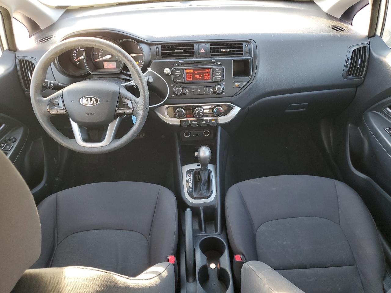 2013 KIA Rio VIN KNADM5A37D6293360 Copart auction photo, front end / side damage thumbnail 8