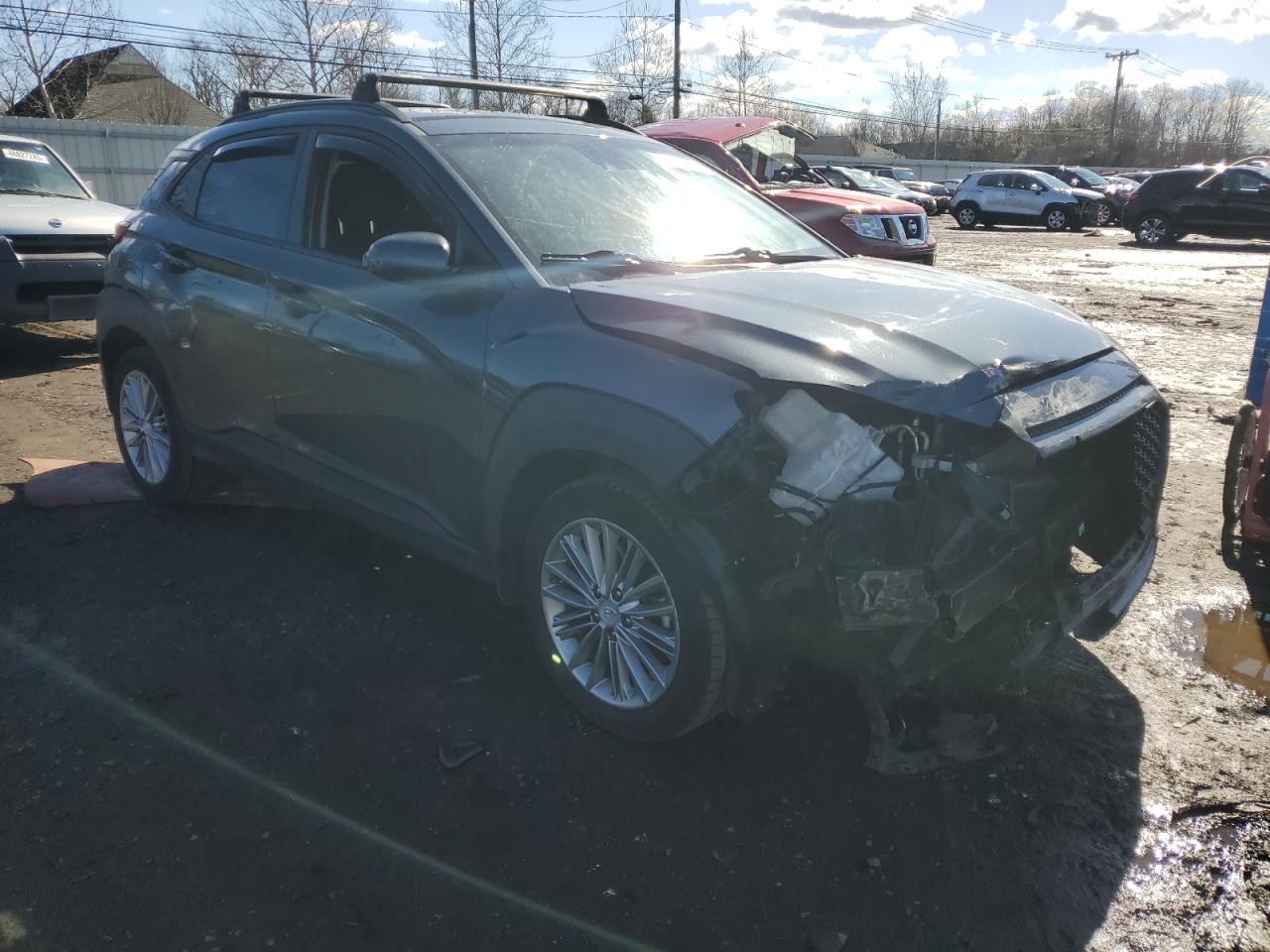 2018 Hyundai Kona VIN KM8K6CAA0JU180523 Copart auction photo, front end damage thumbnail 4