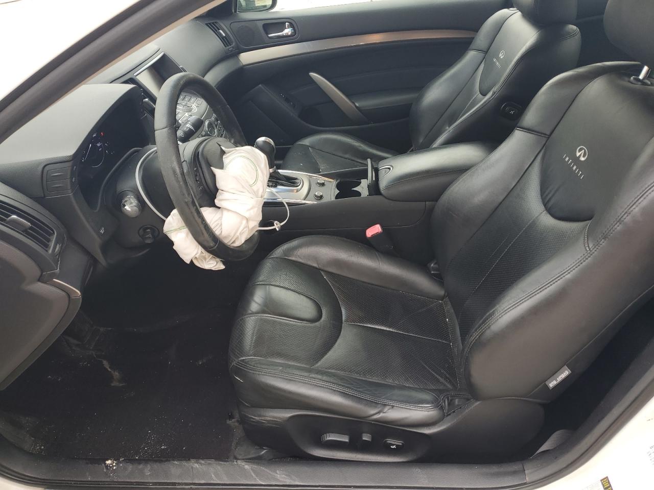 2012 Infiniti G VIN JN1CV6EK6CM422219 Copart auction photo, front end / side damage thumbnail 7