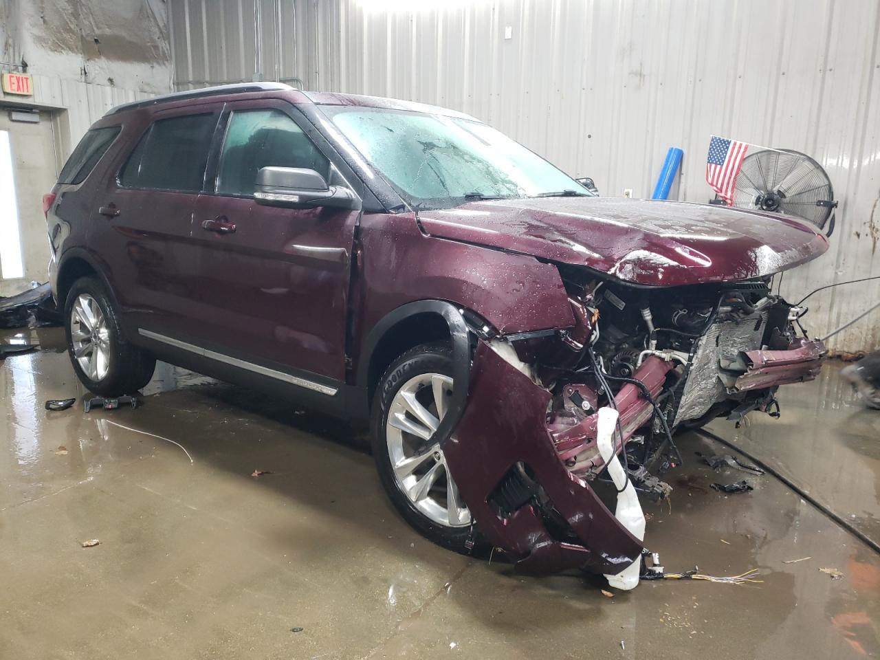2019 Ford Explorer VIN 1FM5K8D8XKGA45368 Copart auction photo, front end damage thumbnail 4