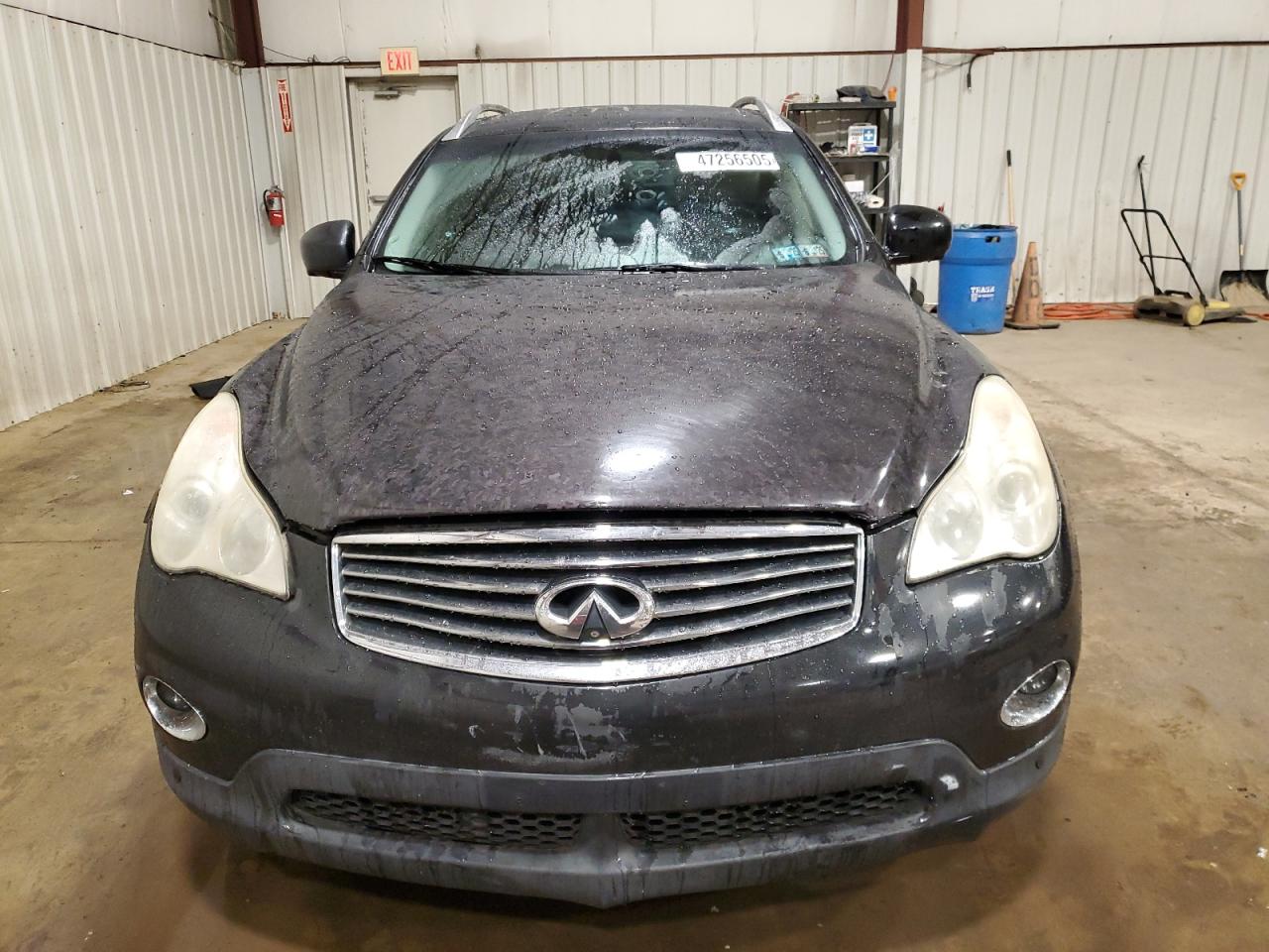 2010 Infiniti EX VIN JN1AJ0HR2AM755734 Copart auction photo, side / front end damage thumbnail 5