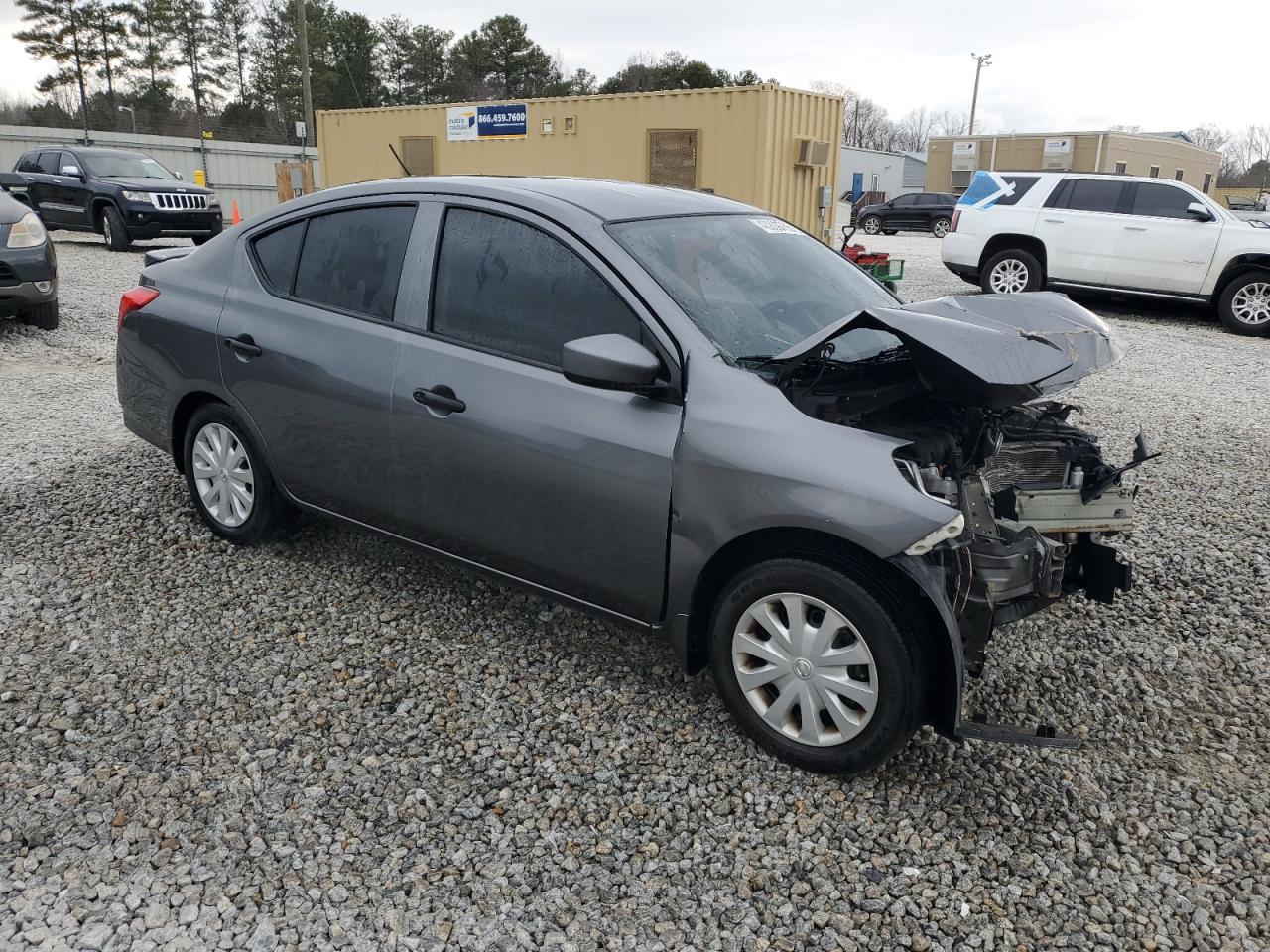2017 Nissan Versa VIN 3N1CN7AP7HL849496 Copart auction photo, front end / side damage thumbnail 4