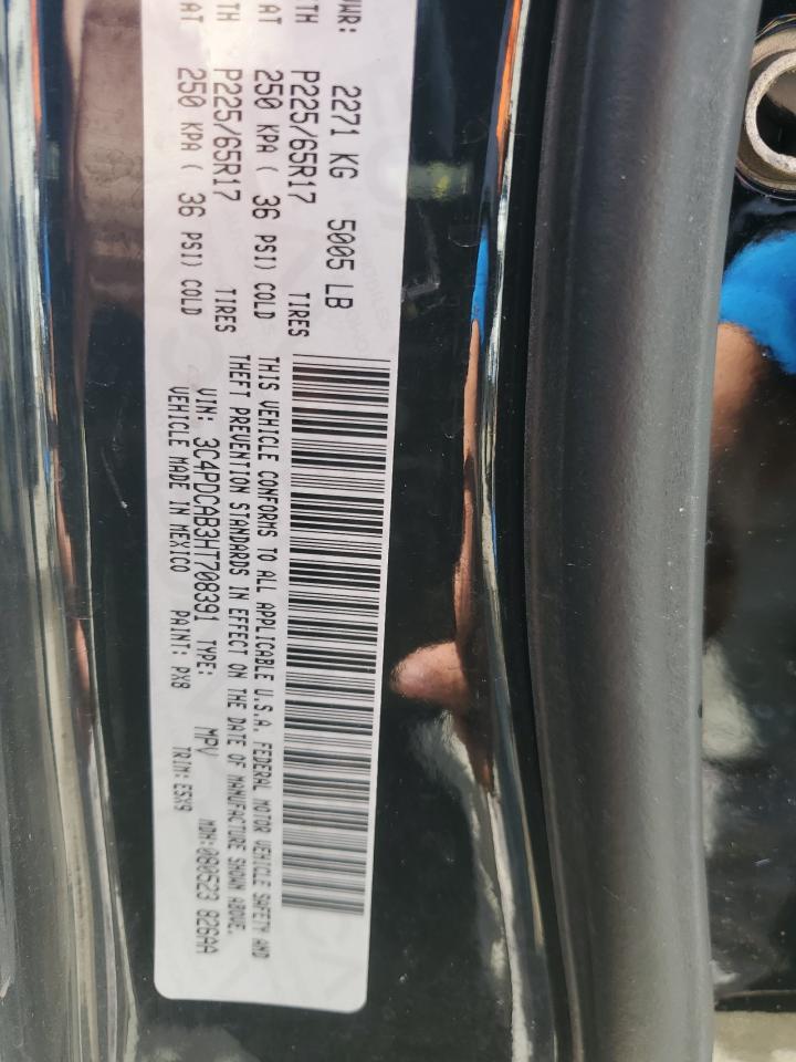2017 Dodge Journey VIN 3C4PDCAB3HT708391 Copart auction photo, rear end / front end damage thumbnail 14