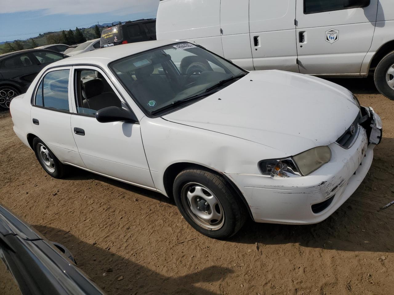 2001 Toyota Corolla VIN 1NXBR12E21Z498849 Copart auction photo, front end damage thumbnail 4