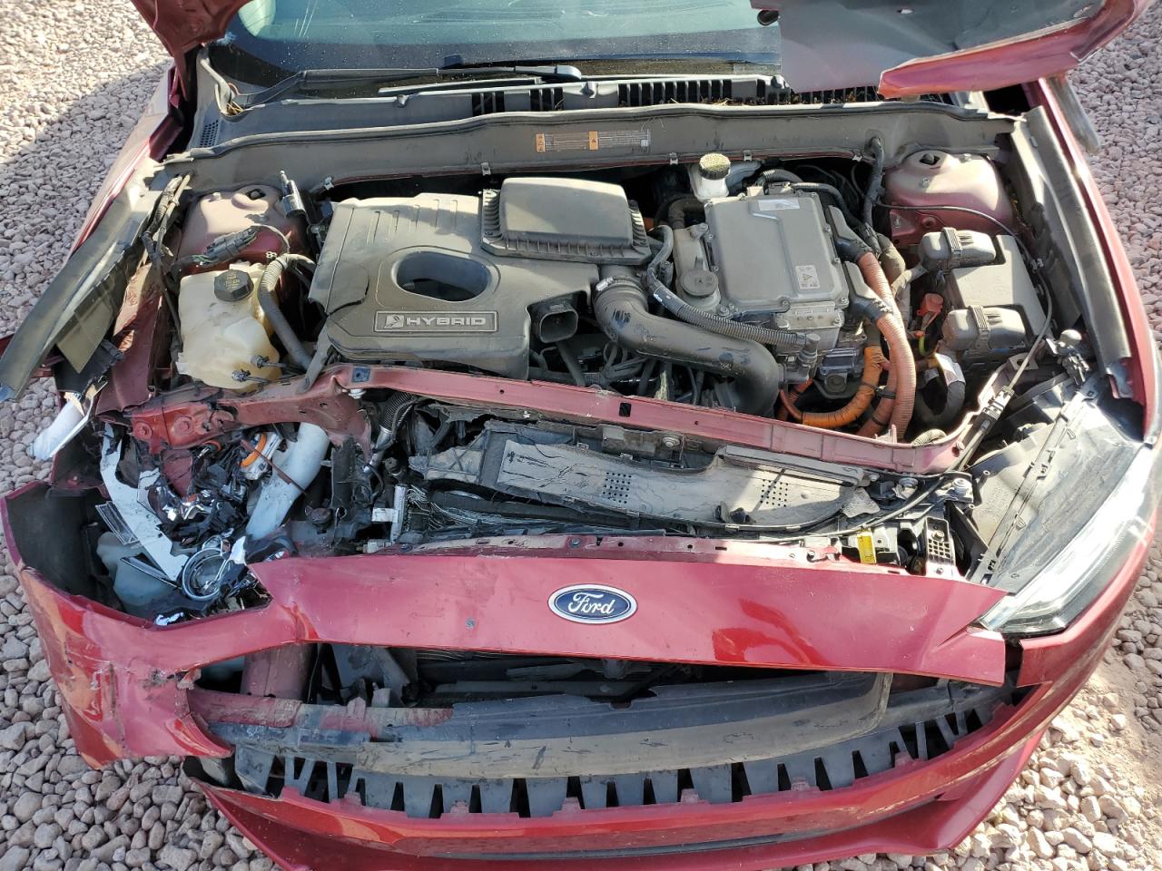 2018 Ford Fusion VIN 3FA6P0LU7JR268376 Copart auction photo, front end / side damage thumbnail 11