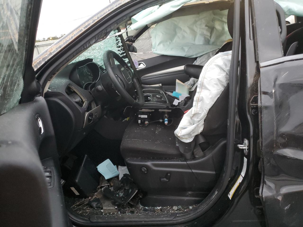 2014 Dodge Durango VIN 1C4RDHAG4EC597424 Copart auction photo, rollover damage thumbnail 7