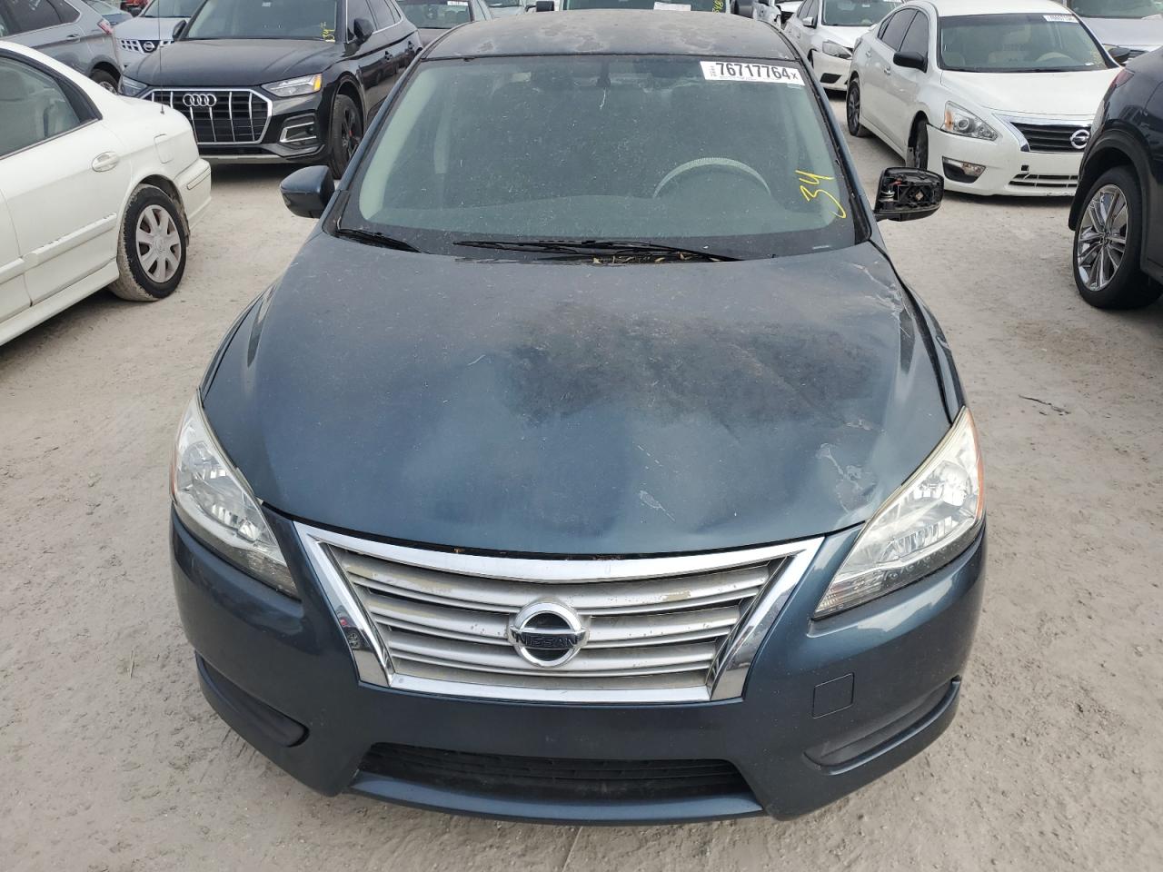 2014 Nissan Sentra VIN 3N1AB7AP7EY211666 Copart auction photo, rear end / top/roof damage thumbnail 5