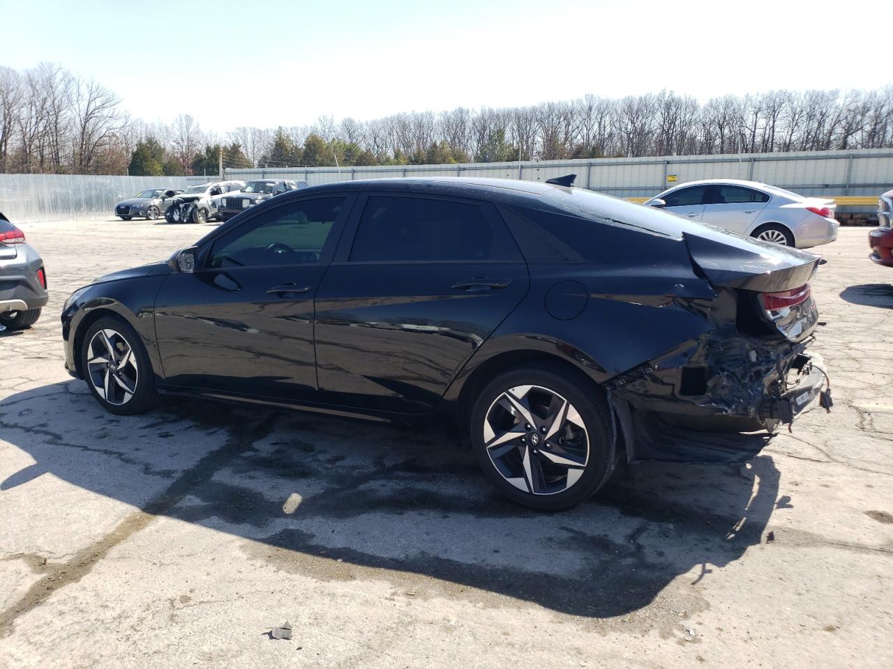 2023 Hyundai Elantra VIN 5NPLS4AG3PH094883 Copart auction photo, rear end / hail damage thumbnail 2
