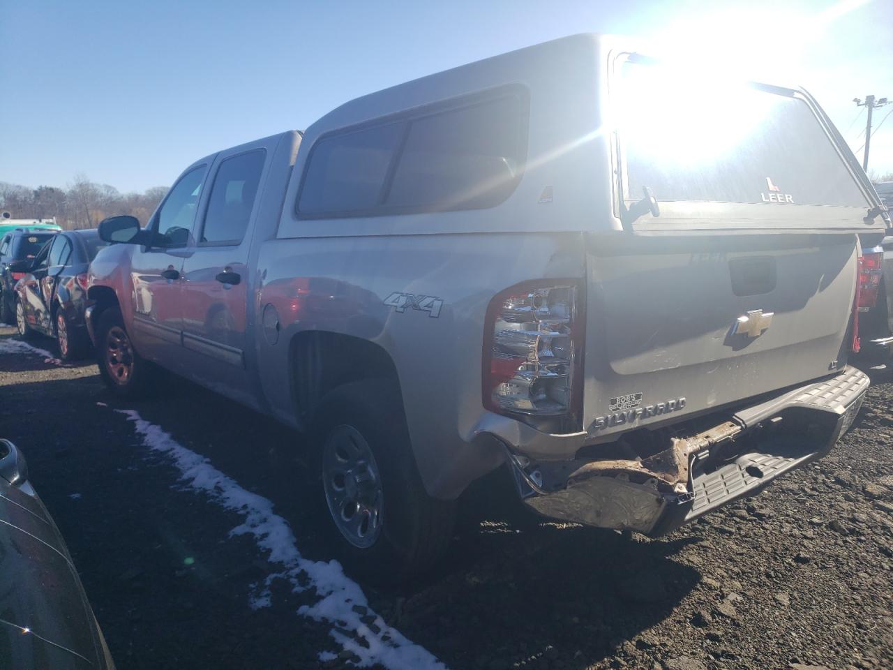 2009 Chevrolet Silverado VIN 3GCEK23C49G221370 Copart auction photo, front end / rear end damage thumbnail 2