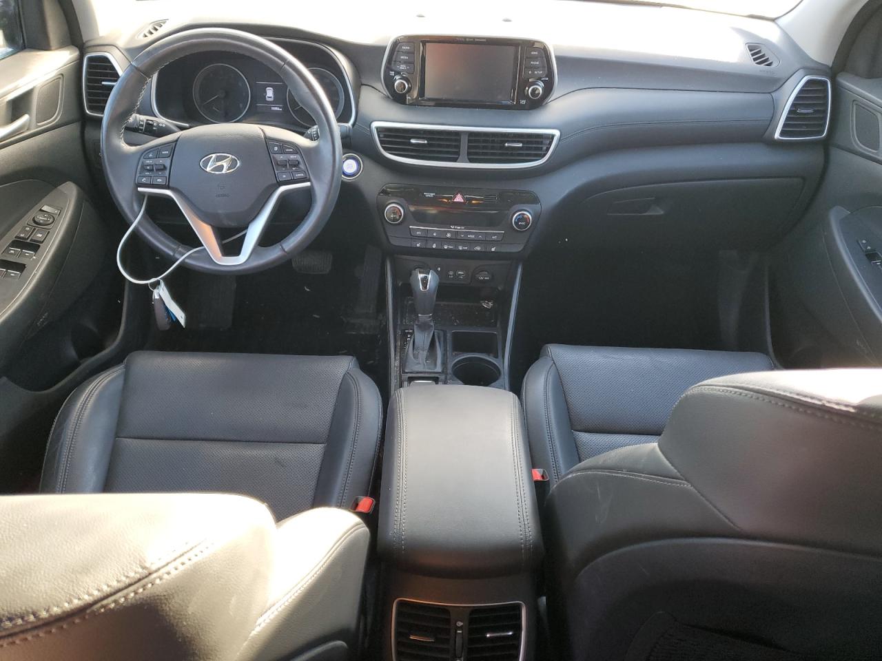 2021 Hyundai Tucson VIN KM8J33AL6MU350717 Copart auction photo, front end / undercarriage damage thumbnail 8
