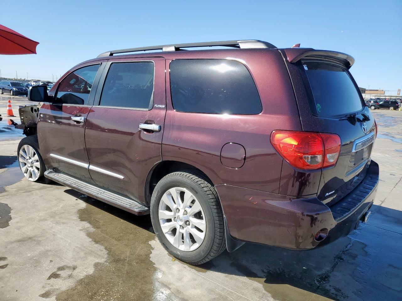 2013 Toyota Sequoia VIN 5TDDW5G10DS081905 Copart auction photo, front end / side damage thumbnail 2