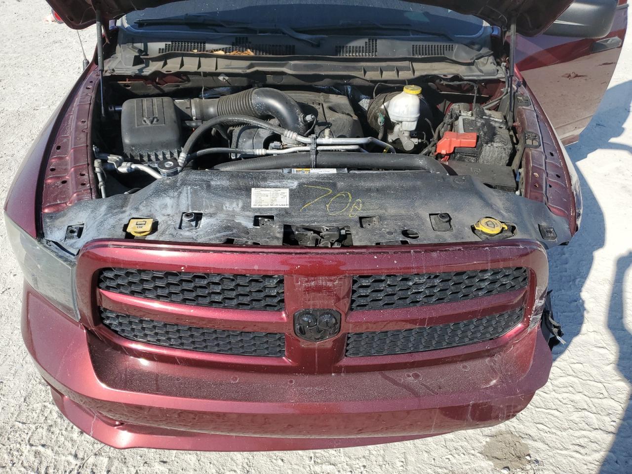 2018 RAM 1500 VIN 1C6RR6KT9JS279842 Copart auction photo, front end damage thumbnail 11