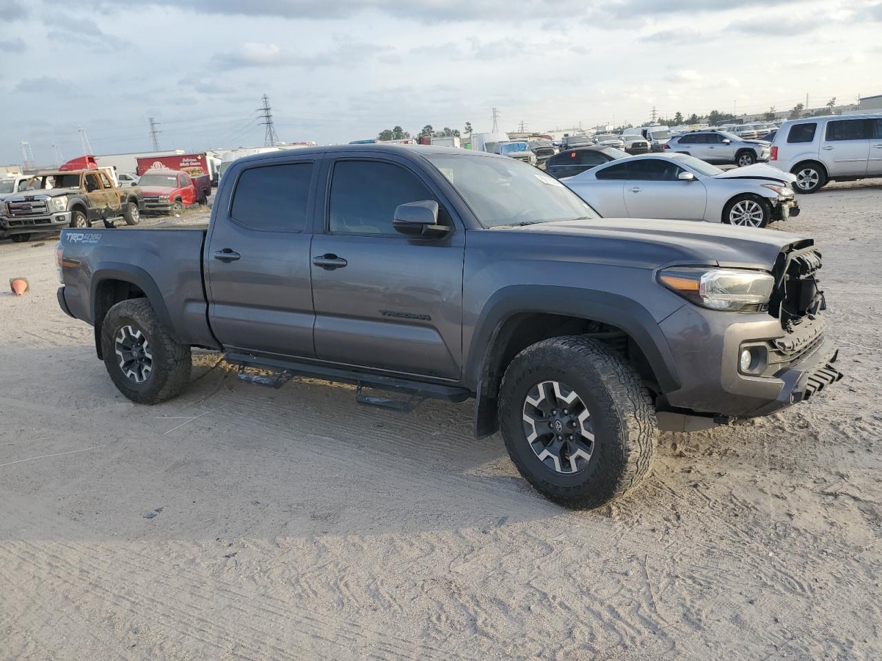 2021 Toyota Tacoma VIN 5TFDZ5BN8MX062787 Copart auction photo, all over damage thumbnail 4