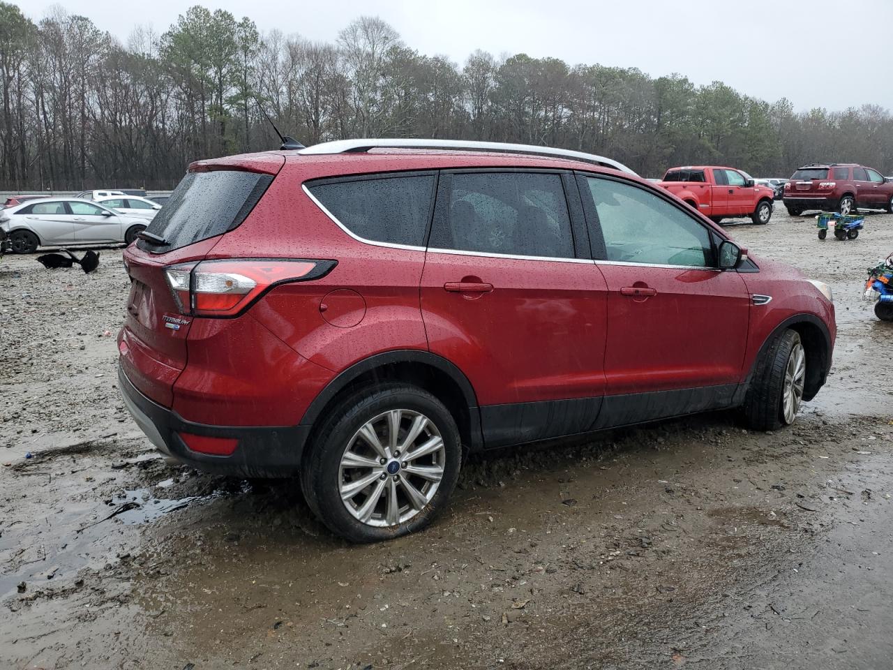 2018 Ford Escape VIN 1FMCU9J90JUB67158 Copart auction photo, front end damage thumbnail 3