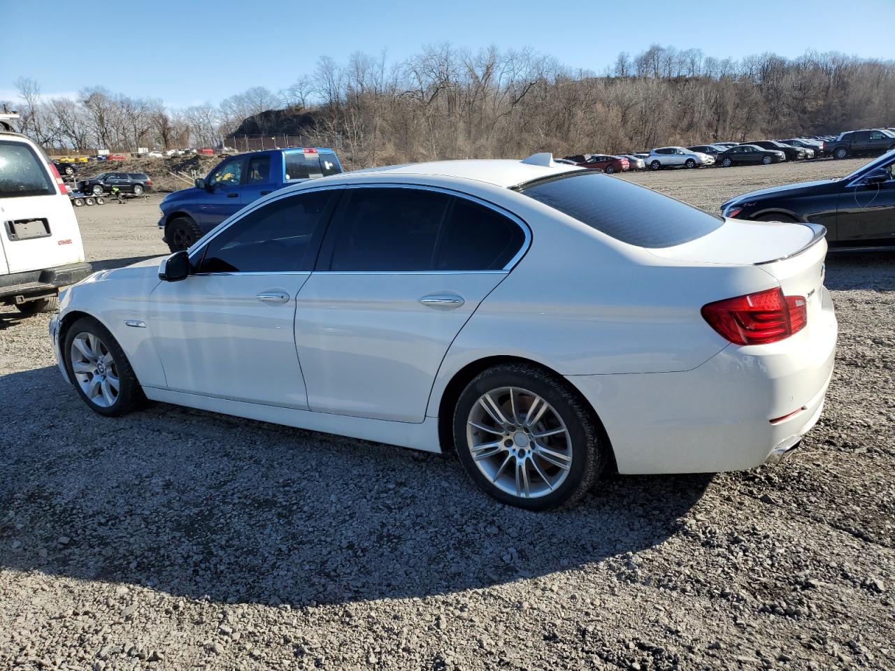 2013 BMW 5er VIN WBAFU9C52DDY71617 Copart auction photo, front end damage thumbnail 2