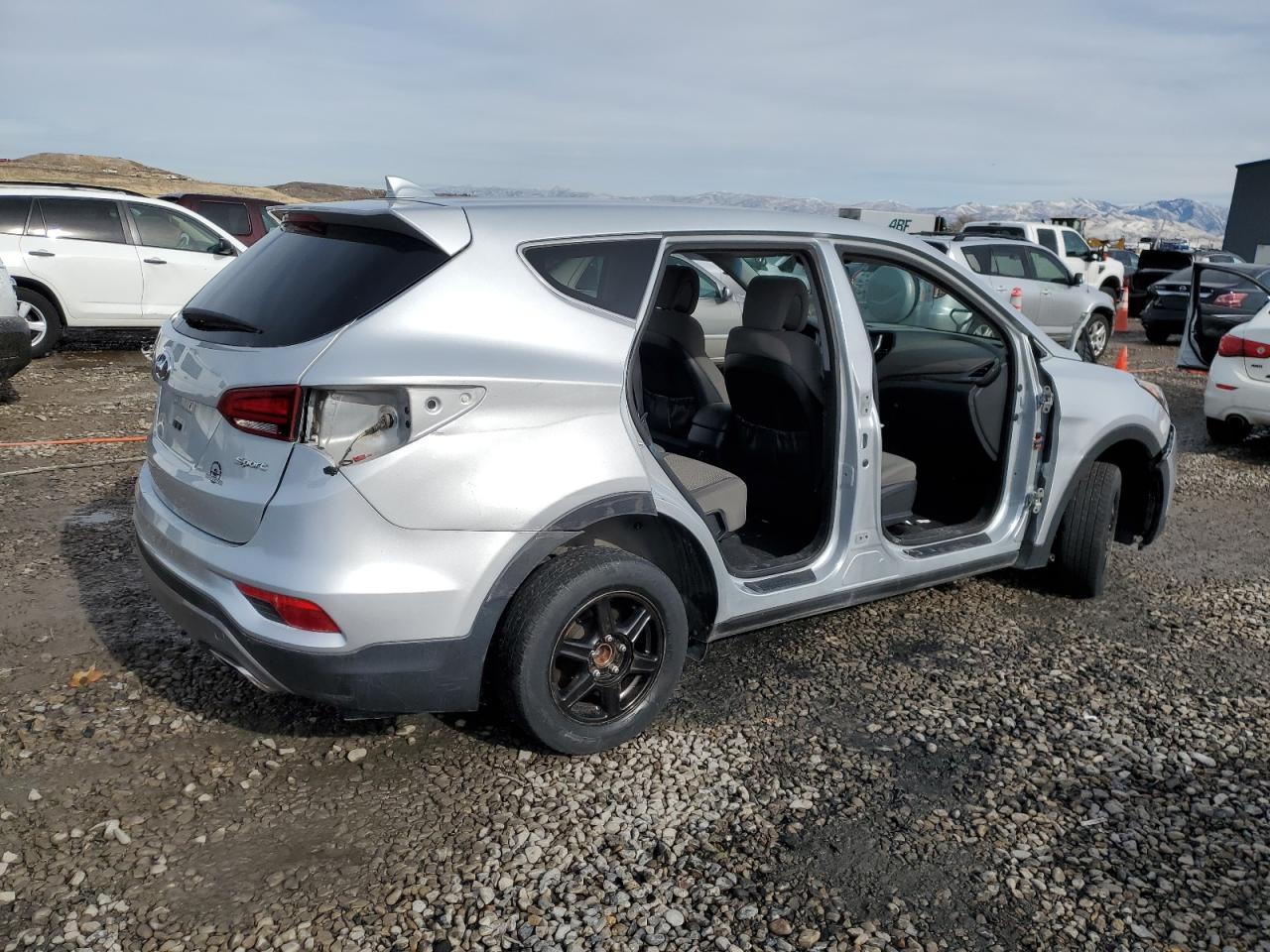 2017 Hyundai Santa Fe VIN 5XYZT3LB0HG419503 Copart auction photo, stripped damage thumbnail 3