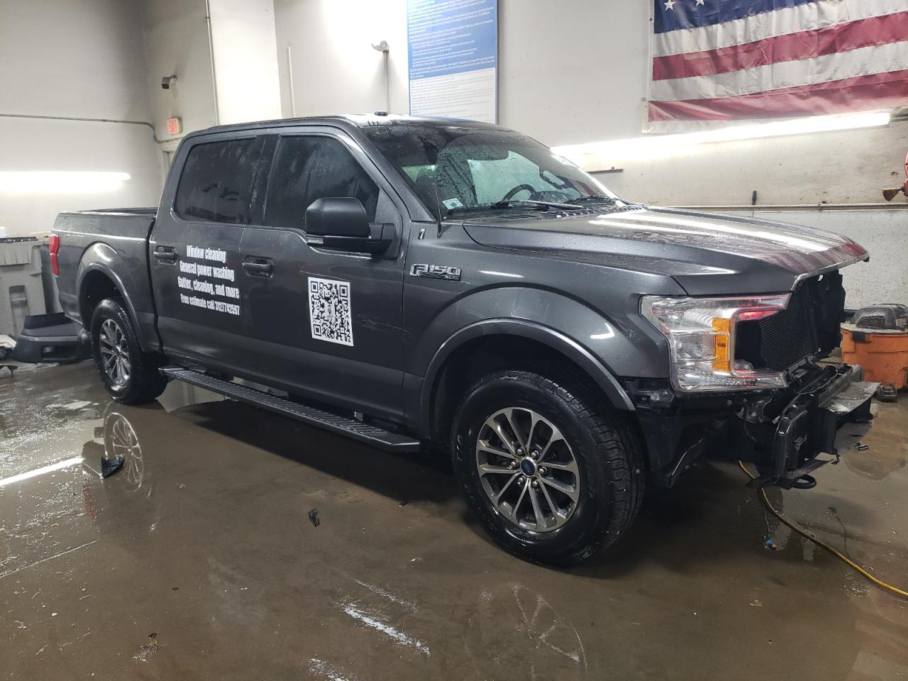 2018 Ford F-150 VIN 1FTEW1EP8JFA33682 Copart auction photo, front end / rear end damage thumbnail 4
