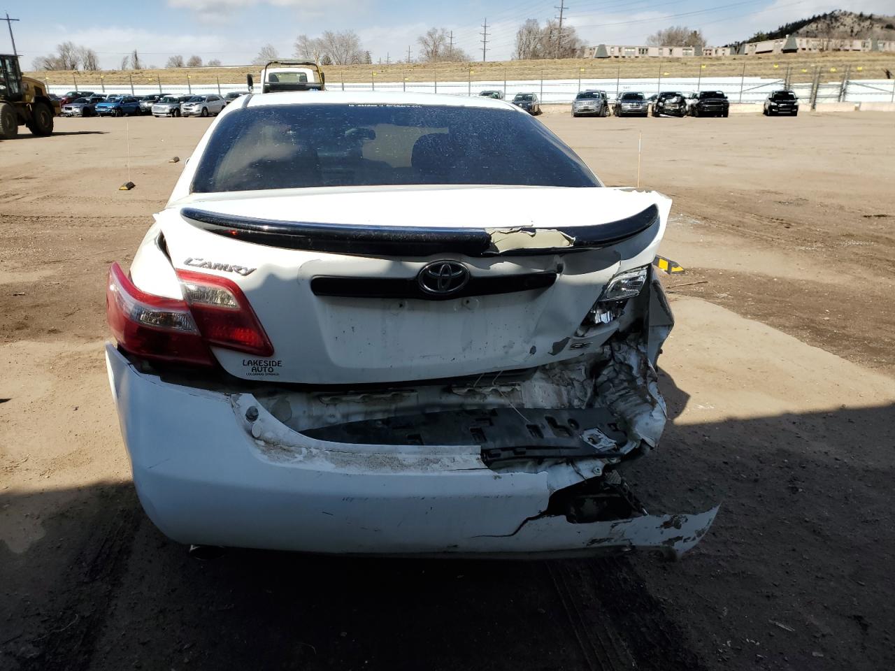 2007 Toyota Camry VIN 4T1BK46K27U528933 Copart auction photo, rear end / side damage thumbnail 6