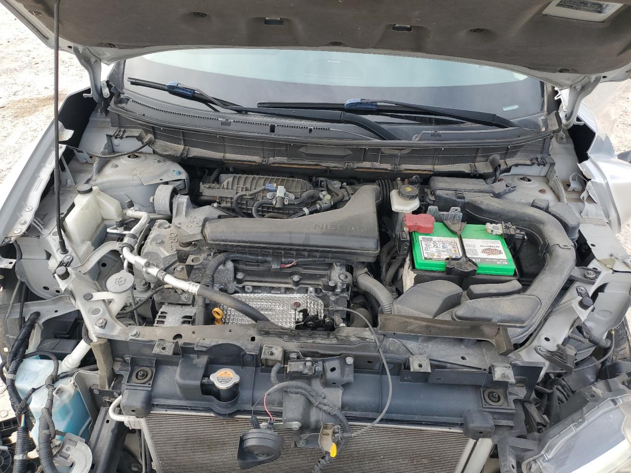 2017 Nissan Rogue VIN 5N1AT2MV0HC730395 Copart auction photo, front end / side damage thumbnail 14