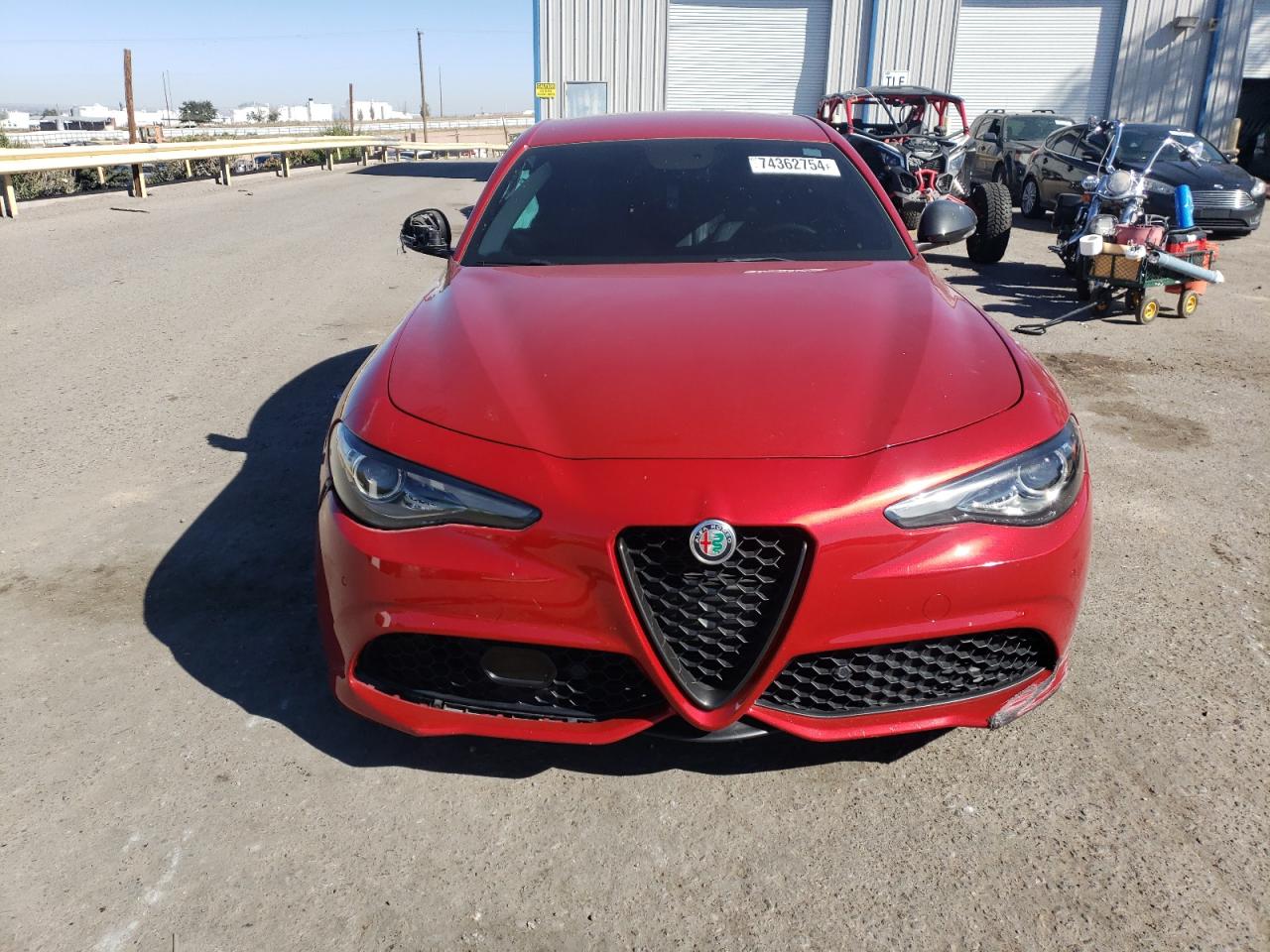 2019 Alfa Romeo Giulia VIN ZARFAMBN0K7606082 Copart auction photo, side / undercarriage damage thumbnail 5