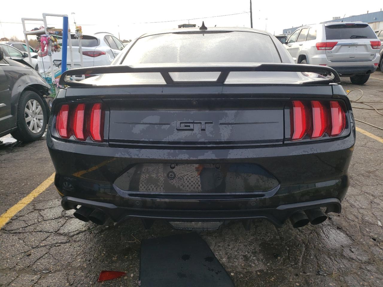 2022 Ford Mustang VIN 1FA6P8CF9N5122134 Copart auction photo, front end damage thumbnail 6