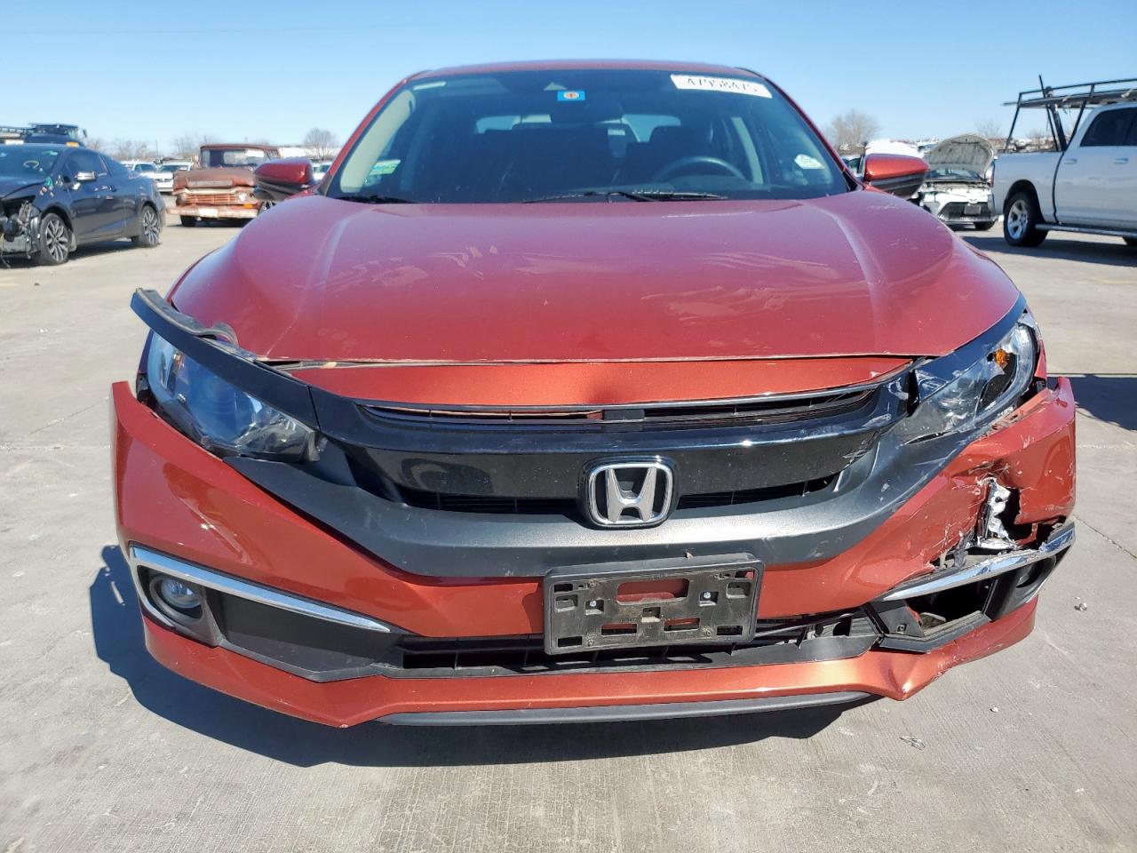 2021 Honda Civic VIN 2HGFC1F37MH702330 Copart auction photo, front end damage thumbnail 5