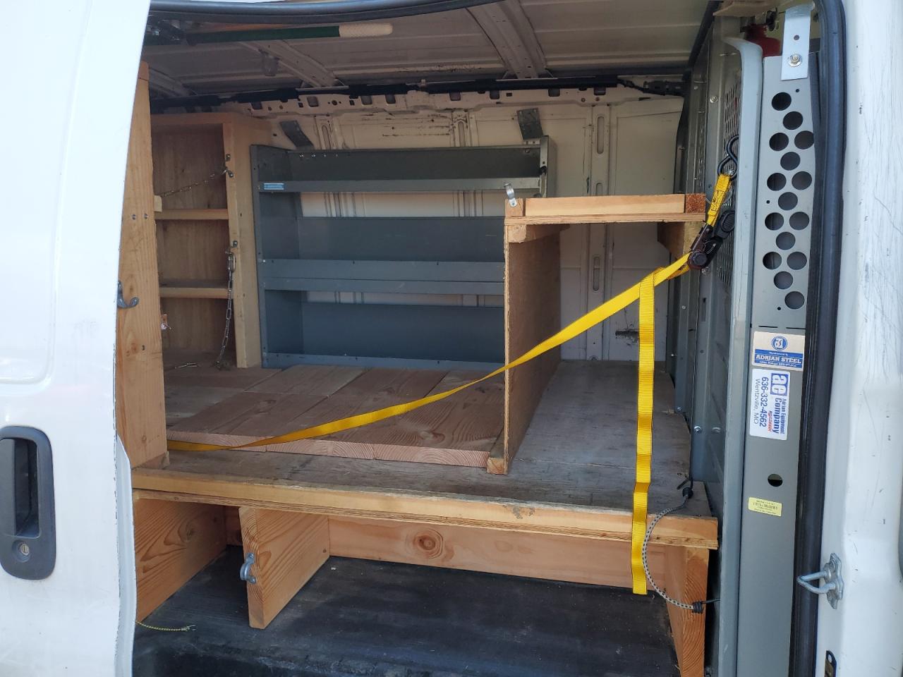 2011 Chevrolet Express VIN 1GCWGFCA7B1165487 Copart auction photo, rear end damage thumbnail 10