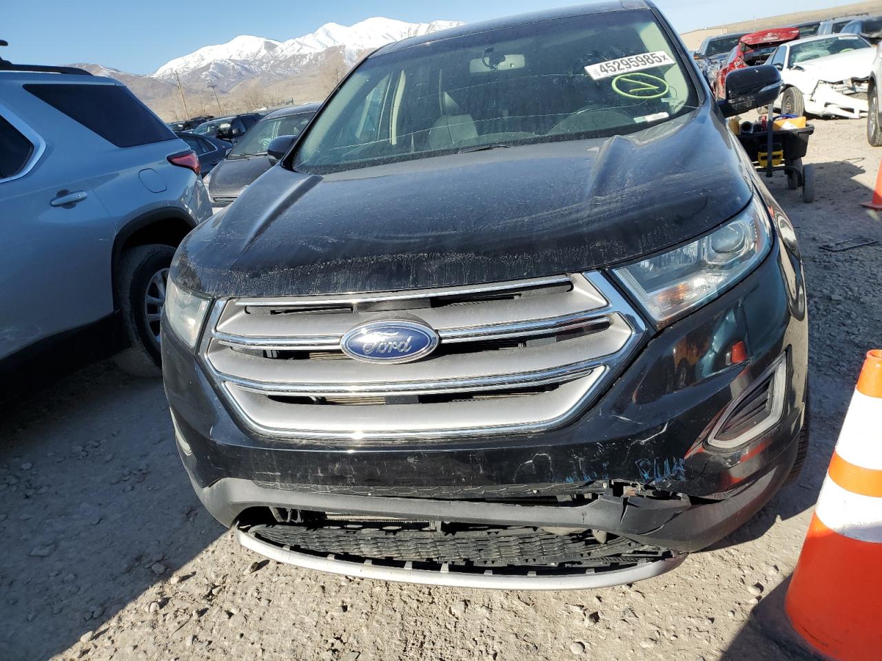 2017 Ford Edge VIN 2FMPK4K91HBB91140 Copart auction photo, front end / all over damage thumbnail 5